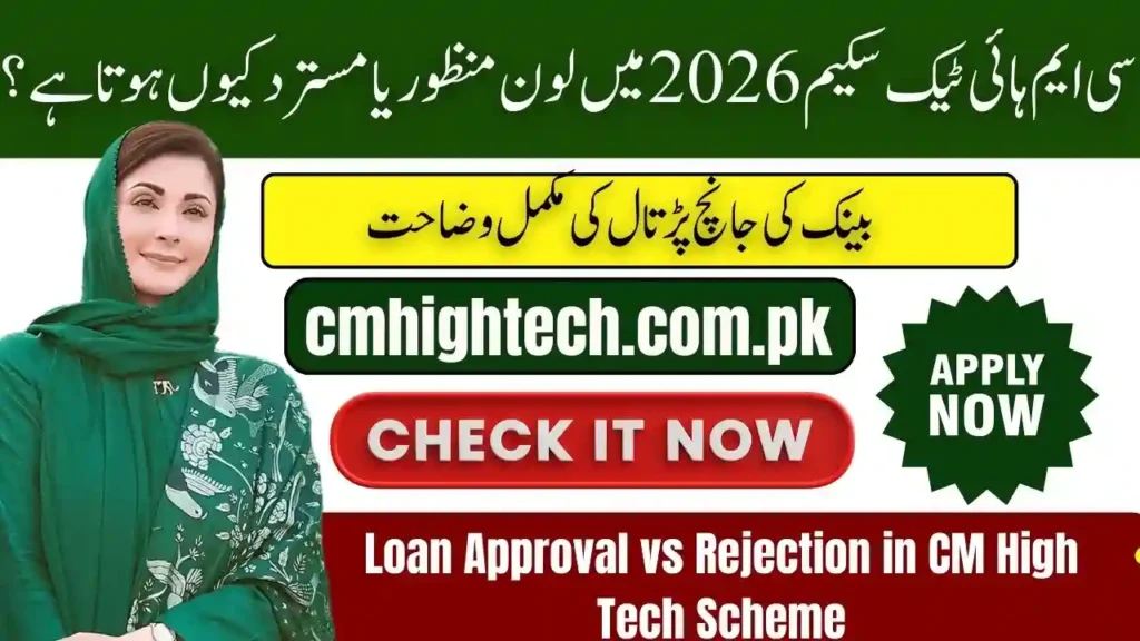 Loan Approval vs Rejection in CM High Tech Scheme 2026