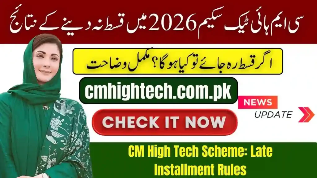 What Happens If You Miss an Installment in CM High Tech Scheme 2026?
